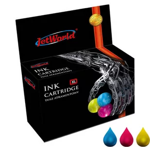 Zgodny Tusz JetWorld JWI-H653XLCMYR zamiennik HP 653XL 3YM74AE 20ml Trójkolorowy - Tusze zamienniki - miniaturka - grafika 1