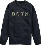 Bluzy męskie - bluza męska BURTON CROWN WEATHERPROOF CREW True Black - miniaturka - grafika 1