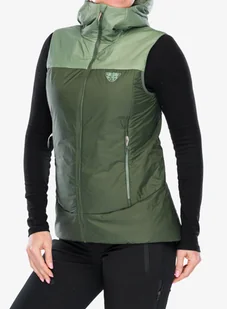 Kamizelka damska Dynafit Radical Prl Hooded Vest - sage - Kurtki i kamizelki sportowe damskie - miniaturka - grafika 1