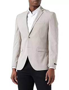 Marynarki męskie - JACK & JONES Męska marynarka w kratkę, White Pepper/Checks: super slim fit, 52 - grafika 1