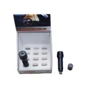 Zabawki kreatywne - Latarka czarna USB 11cm Madej - miniaturka - grafika 1