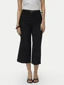 Spodnie damskie - Vero Moda Kuloty Elma 10339926 Czarny Wide Leg - miniaturka - grafika 1