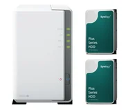 Serwery plików NAS i macierze dyskowe - Synology DS223j (2x 12TB HDD HAT3300 Plus) - miniaturka - grafika 1