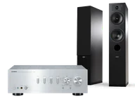Zestawy stereo - Yamaha A-S701 (srebrny) + Tesi 5 (czarny) - miniaturka - grafika 1