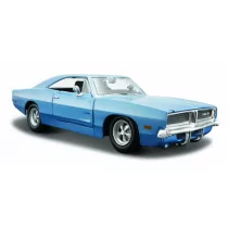 MAISTO 31256-17 Auto Dodge Charger 1969 niebieski 1:25 - Samochody i pojazdy dla dzieci - miniaturka - grafika 1