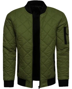 Kurtka męska przejściowa zielona Recea - Kurtki męskie - miniaturka - grafika 1