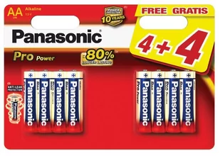 Panasonic 8x Baterie Alk. LR03/AAA Pro Power - Baterie i akcesoria - miniaturka - grafika 3