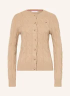 Swetry damskie - Tommy Hilfiger Kardigan beige - miniaturka - grafika 1