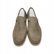 Mokasyny męskie - Mokasyny męskie zamszowe Old Money 41 - miniaturka - grafika 1