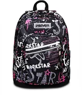 Plecaki - Plecak New Fit Seven,Streetpaint girl, Wielokolorowy, Podwójnie Zniknął, Szkoła & Podróżować, Wielobarwny, Taglia unica, Nowoczesny - miniaturka - grafika 1