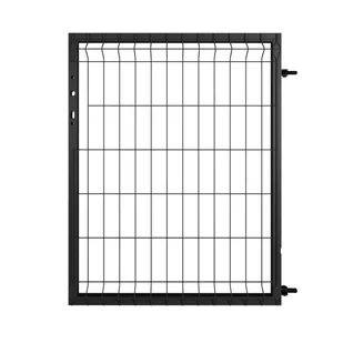 Furtka Modus 100x120 cm prawa czarna Naterial - Ogrodzenia - miniaturka - grafika 1