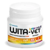 Suplementy i witaminy dla psów - Eurowet WITA-VET JUNIOR+ADULT Ca/P 1,3 1g 400tab 51989-uniw - miniaturka - grafika 1