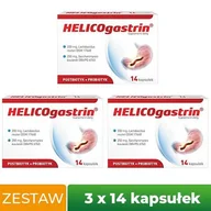 Układ pokarmowy - Zestaw Helicogastrin, 3x14kaps. - miniaturka - grafika 1