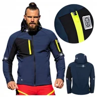 Kurtki męskie - Kurtka męska Softshell Przejściowa Ocieplana Wodoodporna robocza granatowa - miniaturka - grafika 1
