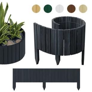 PŁOTEK OGRODOWY, palisada, obrzeże trawnikowe Rollborder 100 x 20 cm Antracytowy - Ogrodzenia PŁOTEK OGRODOWY, palisada, obrzeże trawnikowe Rollborder 100 x 20 cm Antracytowy - Ogrodzenia - miniaturka - grafika 1