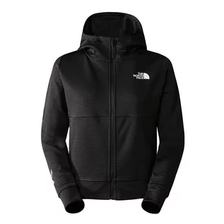 Bluzy sportowe damskie - Bluza The North Face MA Full Zip Fleece 0A824SJK31 - czarna - grafika 1