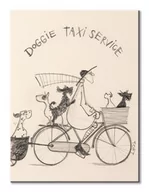 Obrazy i zdjęcia na płótnie - Pyramid Posters Doggie Taxi Service Sketch - obraz na płótnie 30x40 WDC92797 - miniaturka - grafika 1
