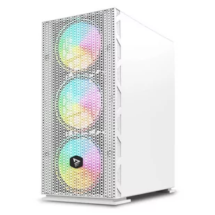 SAVIO OBUDOWA PC ARGB MESH/GLASS RAPTOR WHITE X1 - Obudowy komputerowe - miniaturka - grafika 3