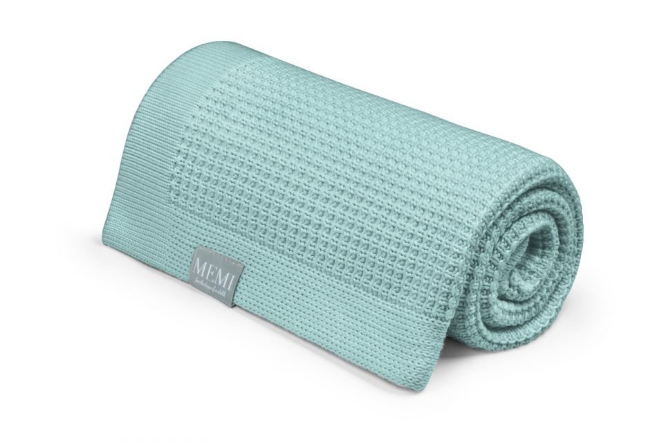 My Memi Kocyk Eukaliptusowy Dusty Mint 80x100cm