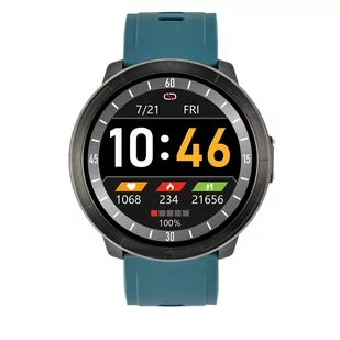 Smartwatch sportowy unisex Watchmark WM18 zielony - Monitory aktywności - miniaturka - grafika 1