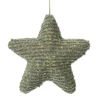 Bombki - Zawieszka dekoracyjna gwiazdka 3X10X10CM zielony x6 - miniaturka - grafika 1