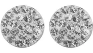 Piercing - Kolczyki Studex System 75 błyszczący biały dysk oprawa srebrna 7524-3704 - miniaturka - grafika 1