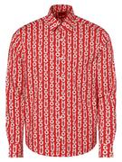 Koszule męskie - HUGO - Koszula męska  Ermo, czerwony - miniaturka - grafika 1