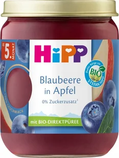 HIPP BIO JAGODY Z JABŁKAMI 100% OWOCÓW 5m - Desery dla dzieci - miniaturka - grafika 1