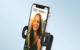 Obrotowa podstawka na telefon Dudao F15 (czarna) - Selfie stick - miniaturka - grafika 3