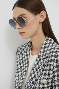 Marc Jacobs okulary przeciwsłoneczne damskie kolor złoty - Okulary przeciwsłoneczne - miniaturka - grafika 1