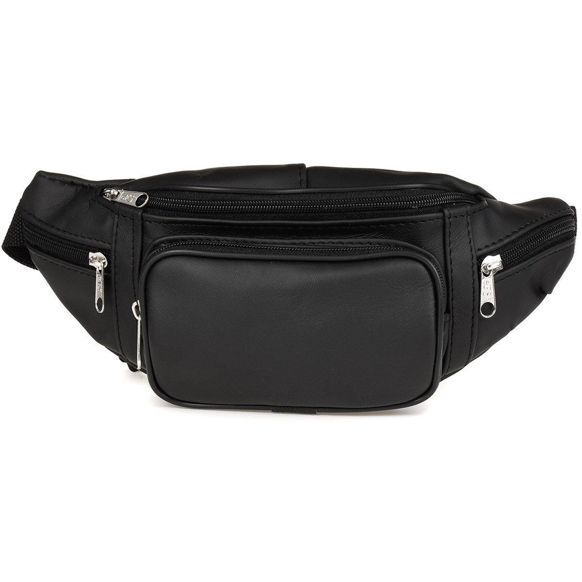 Nerka Biodrówka Saszetka Czarna Duża Skórzana Beltimore F41