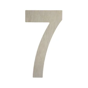 Cyfra 7 wys.5 cm plastikowa srebrna - Numery na dom - miniaturka - grafika 1
