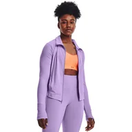 Bluzy sportowe damskie - Damska bluza treningowa UNDER ARMOUR UA Meridian Jacket - fioletowa - miniaturka - grafika 1