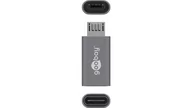 Adaptery i przejściówki - Goobay Adapter USB microUSB USB C Szary 55553 - miniaturka - grafika 1