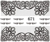 Ozdoby do paznokci - Naklejki wodne na paznokcie - nr 671 - miniaturka - grafika 1
