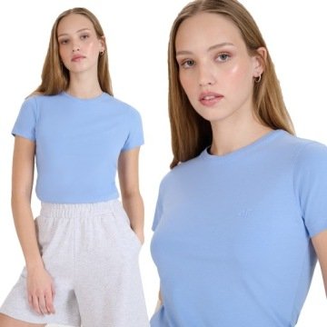 T-shirt Damski 4F Koszulka Bawełniana Sportowa XL TTSHF2255 SS25
