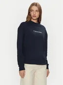 Bluzy damskie - Calvin Klein Bluza K20K205450 Granatowy Regular Fit - miniaturka - grafika 1