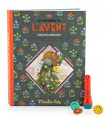 Ozdoby bożonarodzeniowe - Moulin Roty: Kalendarz adwentowy Les Minouchkas projektor 23 bajki - miniaturka - grafika 1