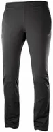 Spodnie sportowe damskie - Salomon Spodnie Agile Warm W Black 403914 - miniaturka - grafika 1