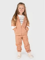 Spodnie i spodenki dla dziewczynek - Coccodrillo Spodnie dresowe ZC2120102AWK Różowy Regular Fit - miniaturka - grafika 1