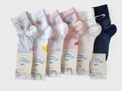 Biustonosze ciążowe - Skarpetki dziewczęce wzorzyste rozmiar 24/26 - miniaturka - grafika 1