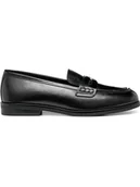 Mokasyny damskie - Geox Skórzane mokasyny w kolorze czarnym - miniaturka - grafika 1