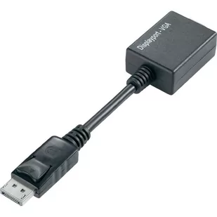 Techly Kabel adapter Techly P-DSP250 DisplayPort na VGA 0,15m aktywny czarny 325325 - Huby USB - miniaturka - grafika 1