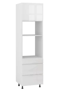 Rimini Słupek Dpps2-60-38-220_Modern Biały Połysk - Meble kuchenne - miniaturka - grafika 1