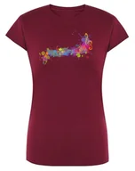 Koszulki i topy damskie - T-Shirt damski nadruk kolorowe Nutki MUZYKA r.L - miniaturka - grafika 1