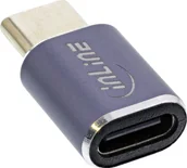 Adaptery i przejściówki - Adapter USB InLine InLine® USB4 Adapter, USB Type-C male/female, aluminium, grey - miniaturka - grafika 1