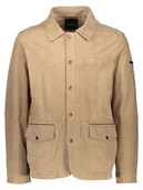 Kurtki męskie - Bugatti Skórzana kurtka w kolorze beżowym - miniaturka - grafika 1