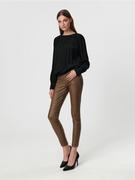 Spodnie damskie - Sinsay - Spodnie woskowane - brązowy - miniaturka - grafika 1