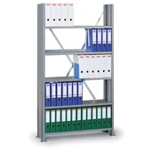 Szafy i regały magazynowe - B2B Partner regał archiwalny z bocznymi ścianami 277021 - miniaturka - grafika 1