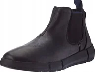 Botki męskie - GEOX SZTYBLETY MĘSKIE WSUWANE GŁADKIE 40 Ż3D - miniaturka - grafika 1